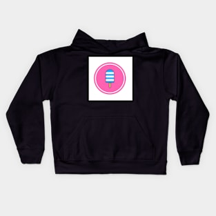 Hot Pink Popsicle Time Kids Hoodie